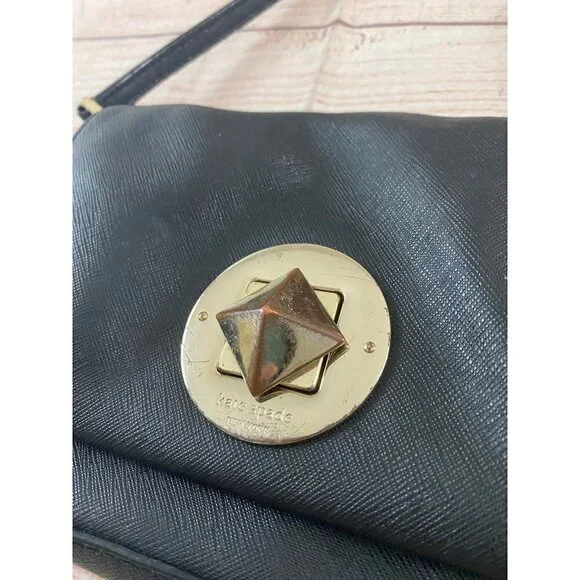 Kate Spade Women's Sally Black Leather Cross Body Bag - OS - Picture 2 of 12